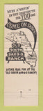 Matchbook Cover - Old South BBQ Ranch Clewiston FL