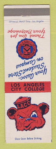 Matchbook Cover - Los Angeles CA City College