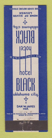 Matchbook Cover - Hotel Black Oklahoma City OK