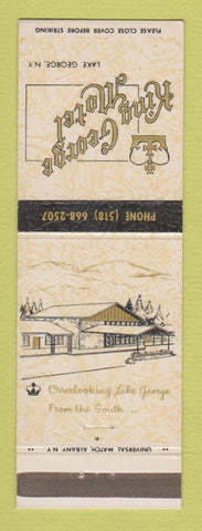 Matchbook Cover - King George Motel Lake George NY