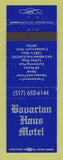 Matchbook Cover - Bavarian Haus Motel Frankenmuth MI