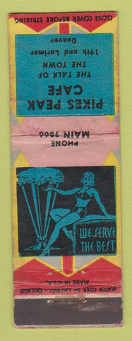 Matchbook Cover - Pikes Peak Cafe Denver Colorado girlie WEAR