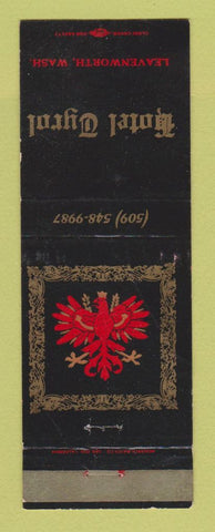 Matchbook Cover - Hotel Tyrol Leavenworth WA WORN