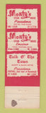 Matchbook Cover - Talk o the Town Pasadena CA WEAR
