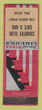 Matchbook Cover - Country Club Cafe Bar Denver? Colorado? WEAR