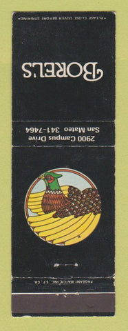 Matchbook Cover - Borel's San Mateo CA WEAR