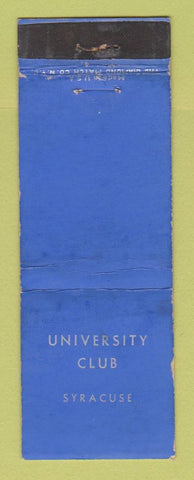 Matchbook Cover - University Club Syracuse NY WEAR