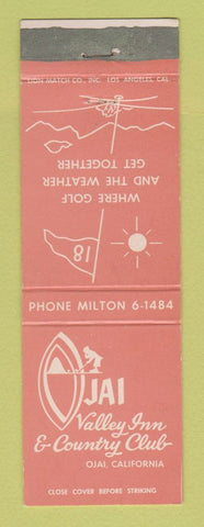 Matchbook Cover - Ojai Valley Inn Country Club CA