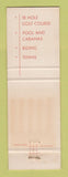 Matchbook Cover - Ojai Valley Inn Country Club CA