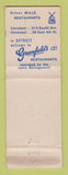 Matchbook Cover - Mills 77 Restaurant  Detroit MI