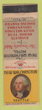 Matchbook Cover - New Washington Hotel Seattle WA
