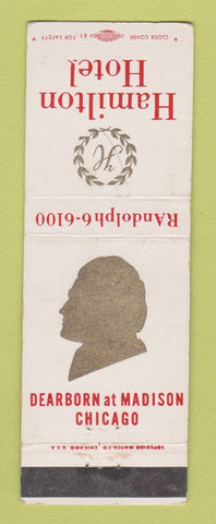 Matchbook Cover - Hamilton Hotel Chicago IL