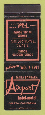 Matchbook Cover - Santa Barbara Airport Hotel Motel Goleta CA WEAR
