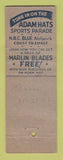 Matchbook Cover - Marlin Razor Blades Firearms Guns New Haven CT