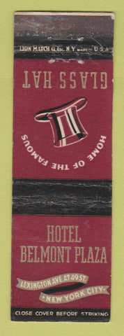 Matchbook Cover - Hotel Belmont Plaza New York City WEAR