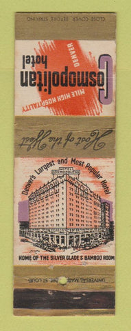 Matchbook Cover - Cosmpolitan Hotel Denver Colorado WEAR