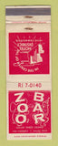 Matchbook Cover - Zoo Bar Dallas TX WEAR