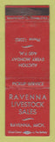 Matchbook Cover - Ravenna Livestock Sales MI WEAR