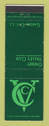 Matchbook Cover - Cherry Valley Club Garden City LI NY