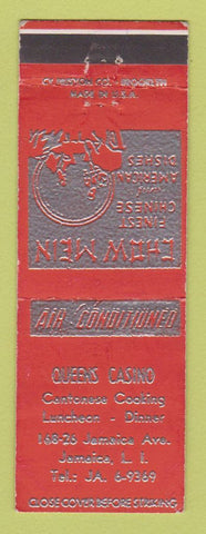 Matchbook Cover - Queens Casino Jamaica LI NY Chinese