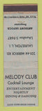 Matchbook Cover - Melody Club Laurelton LI NY