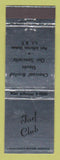 Matchbook Cover - Turf Club Port Jefferson Station LI NY
