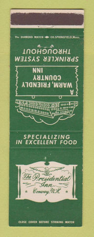 Matchbook Cover - Presidential Inn Conway NH