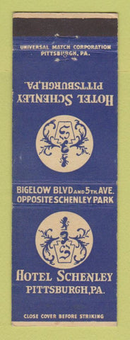 Matchbook Cover - Hotel Schenley Pittsburgh PA