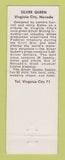 Matchbook Cover - Silver Queen Virginia City NV WEAR