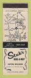 Matchbook Cover - Stub's Hide A Way Dayton WI