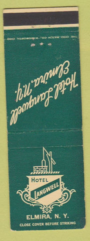 Matchbook Cover - Hotel Langwell Elmira NY