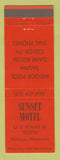 Matchbook Cover - Sunset Motel Hastings MN