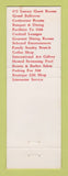 Matchbook Cover - Kingsley Inn Bloomfield Hills MI