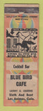 Matchbook Cover - Blue Bird Cafe Las Animas Colorado WORN