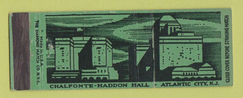 Matchbook Cover - Chalfonte Haddon Hall Atlantic City NJ Full Length