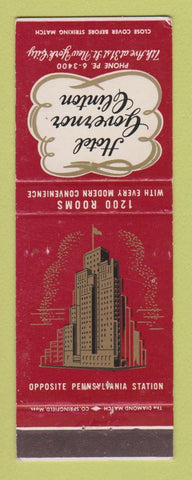 Matchbook Cover - Hotel Governor Clinton New York City