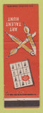 Matchbook Cover - Art Talent Hunt Test Minneapolis MN