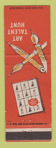 Matchbook Cover - Art Talent Hunt Test Minneapolis MN