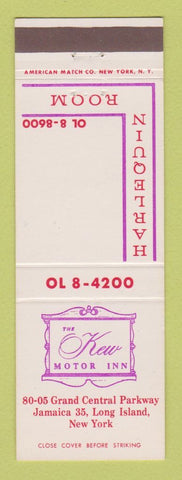 Matchbook Cover - Kew Motor Inn Jamaica LI NY