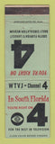 Matchbook Cover - CBS TV Channel 4 Miami FL