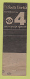 Matchbook Cover - CBS TV Channel 4 Miami FL