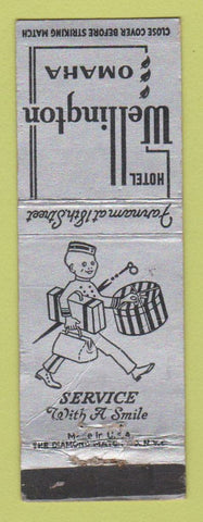 Matchbook Cover - Hotel Wellington Omaha NE WORN