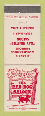 Matchbook Cover - Red Dog Saloon Juneau AK WEAR