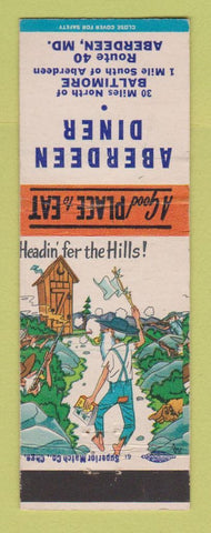 Matchbook Cover - Aberdeen Diner MD hillbilly