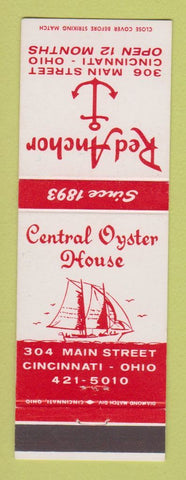 Matchbook Cover - Red Anchor Cincinnati OH Central Oyster House