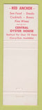 Matchbook Cover - Red Anchor Cincinnati OH Central Oyster House