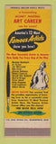 Matchbook Cover - Art Careers  Talent Test