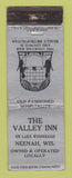Matchbook Cover - Valley Inn Neenah WI WORN