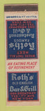 Matchbook Cover - Roth's Restaurant New York City