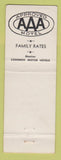 Matchbook Cover - Lincoln Motor Lodge Gettysburg PA